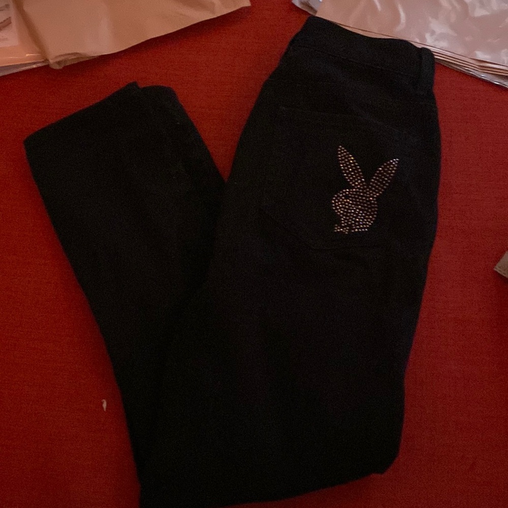 Black playboy pants
